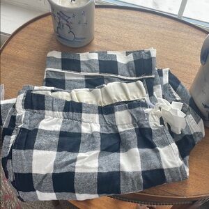 Women’s Black and White Checkered Pants